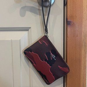Coach Camo Wristlet